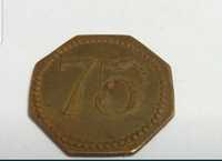 Żeton 75 centimes stołówka 1920r