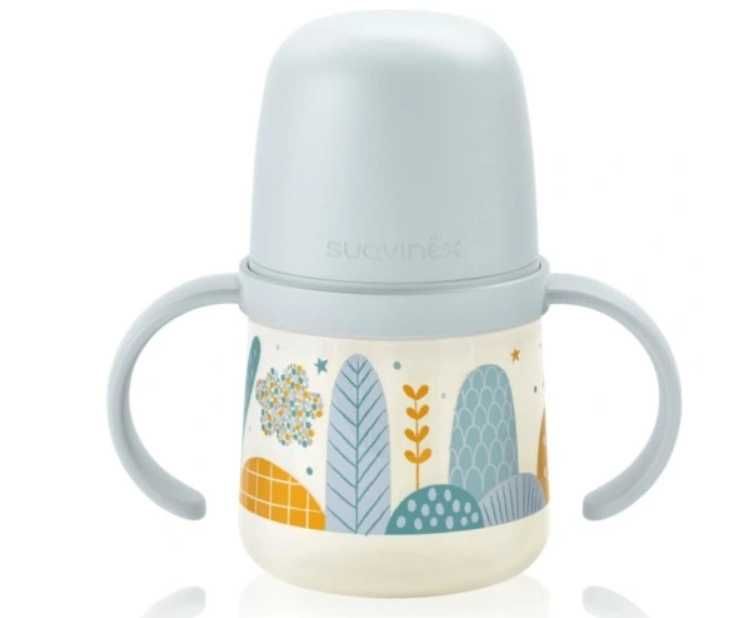 Butelka dla niemowląt z uchwytami, z systemem antykolkowym,150ml