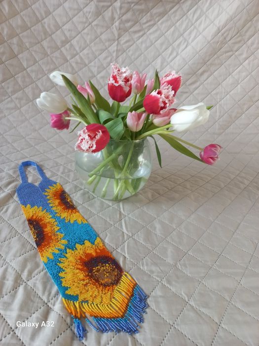 Гердан на шию з бісеру