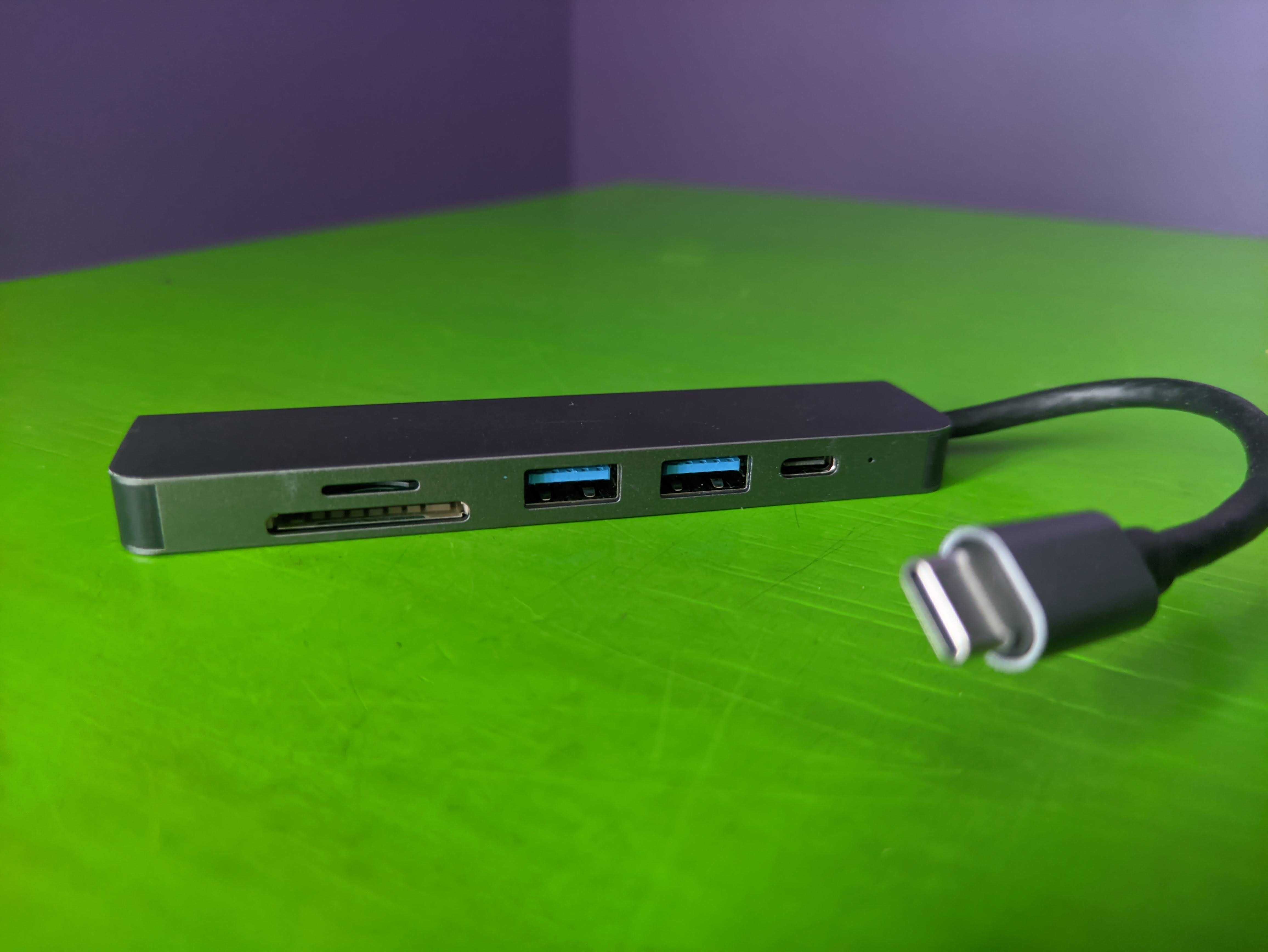 USB Type C PD 3.0 Хаб Перехідник для Apple Macbook 7 Портів кардрідер
