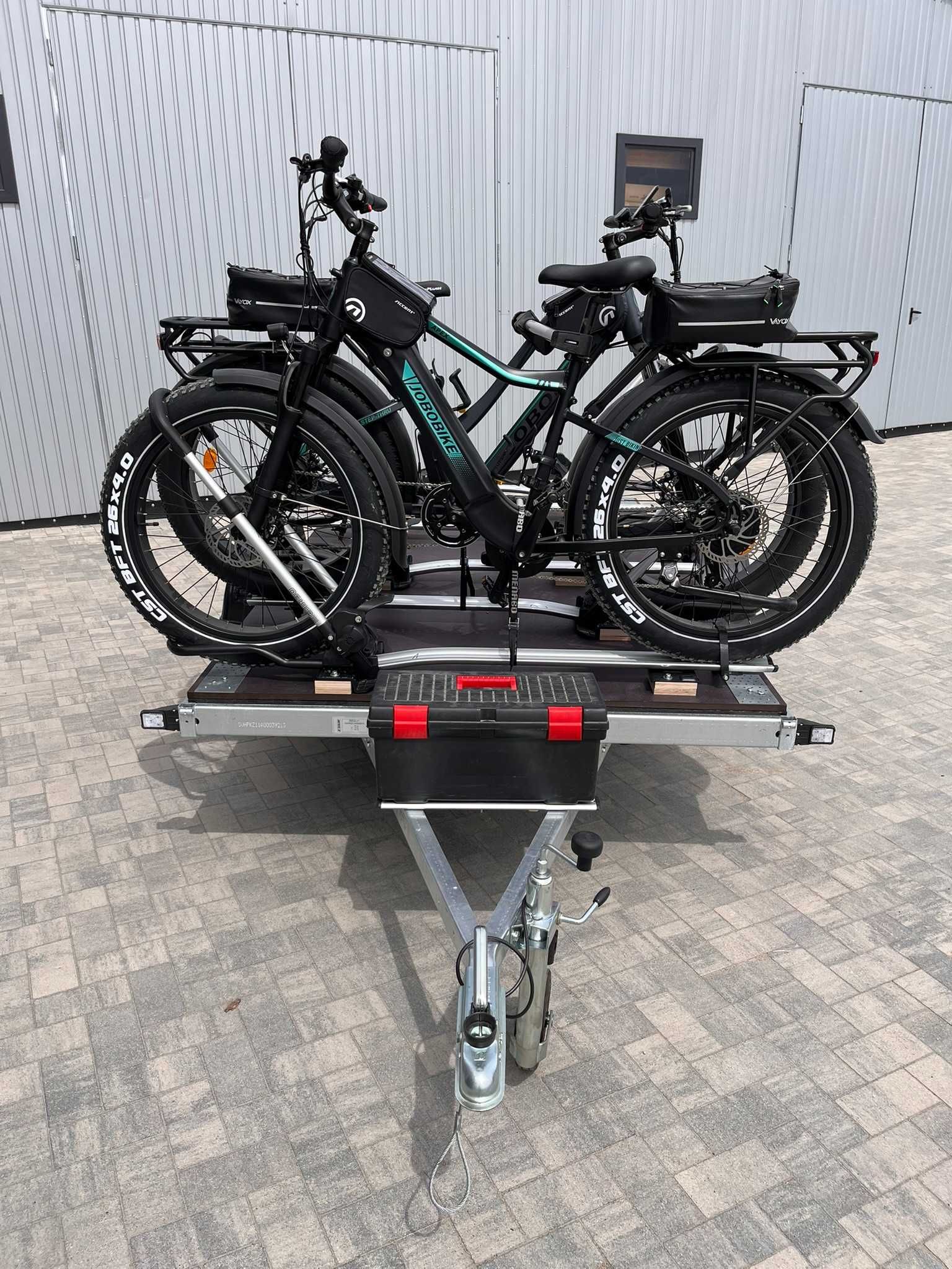 Wynajem przyczepa do transportu 6 rowerów