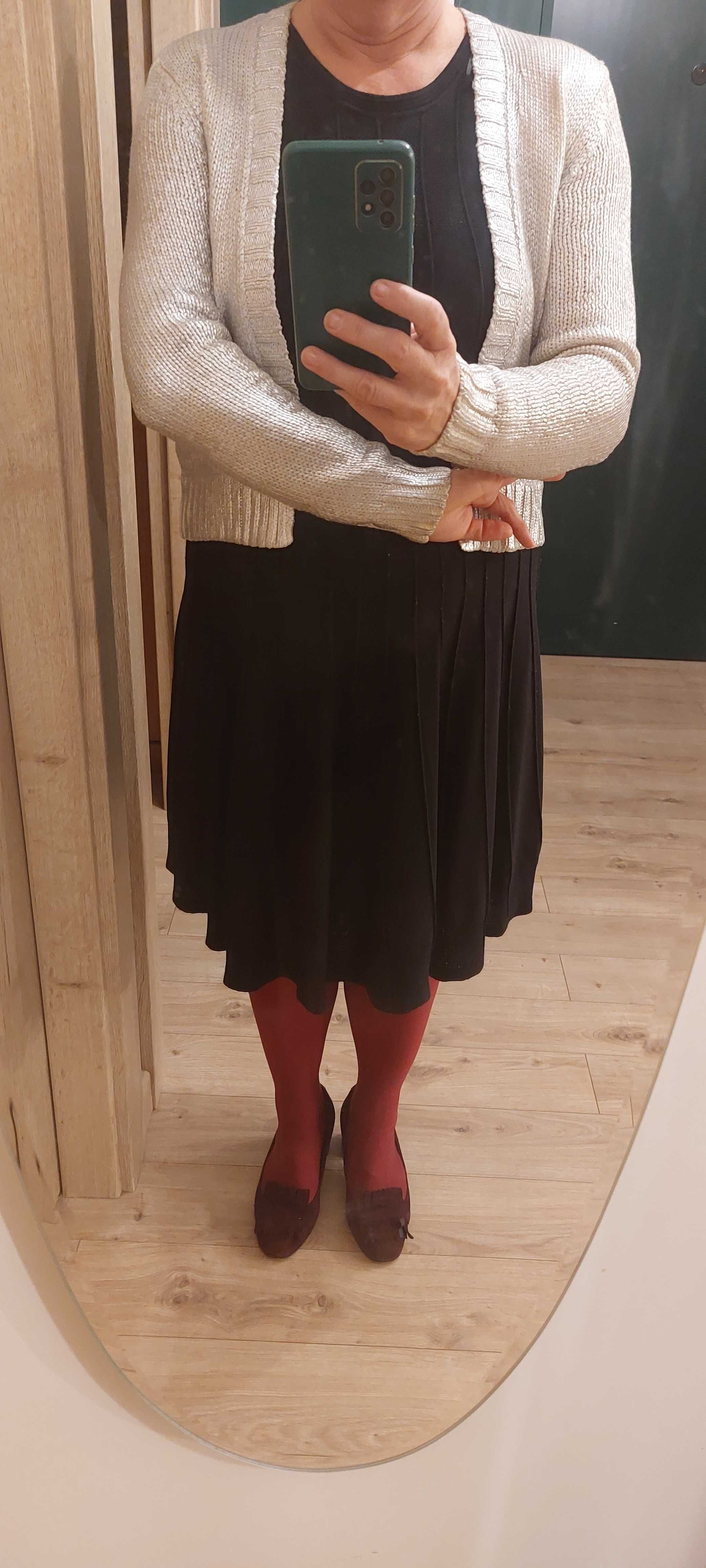 Sweter  H&M crop bolerko urocze frywolny #oldmoney #fammefatale