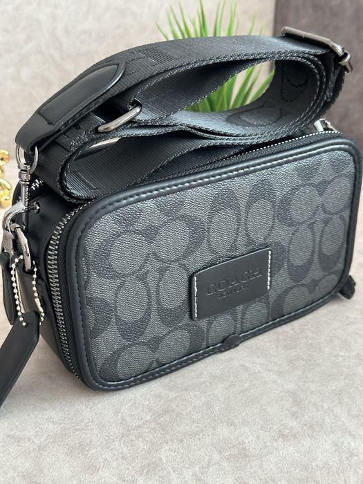 Сумка Coach | Месенжер коуч коач | шкіряний через плече