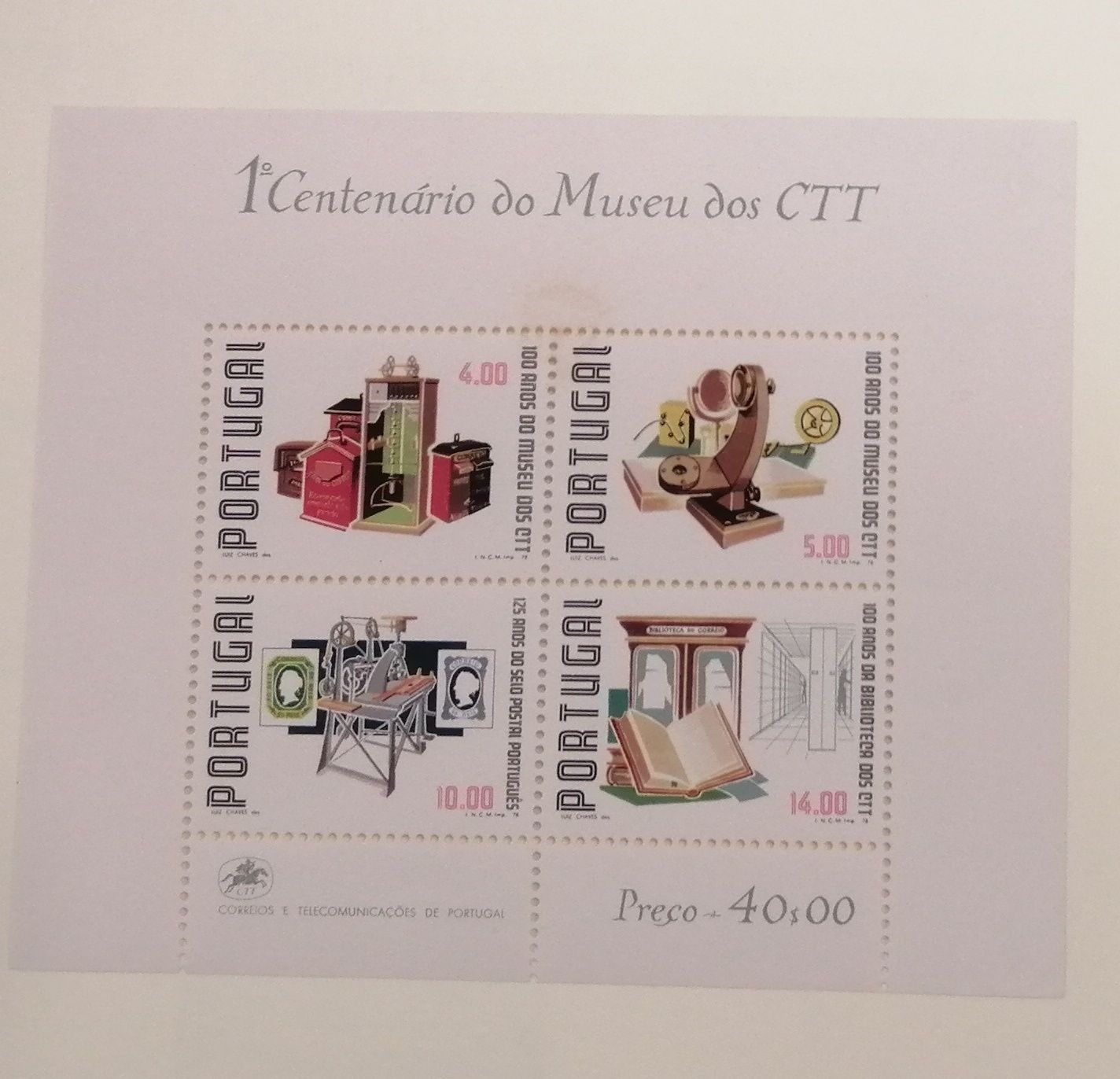 Blocos selos 1978 Portugal