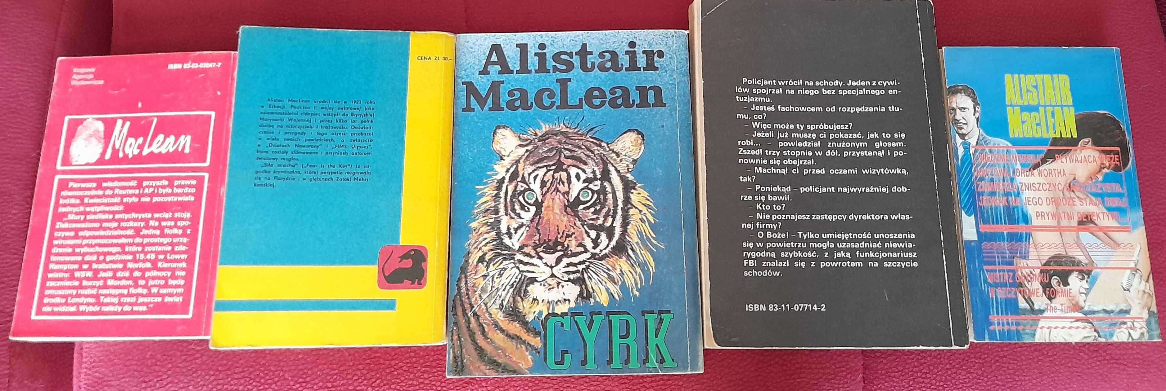 Alistair MacLean Zestaw 5 książek.