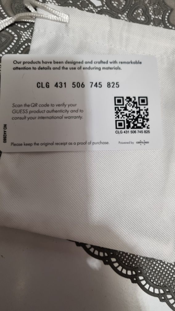 Kolczyki koła z cyrkoniami Guess