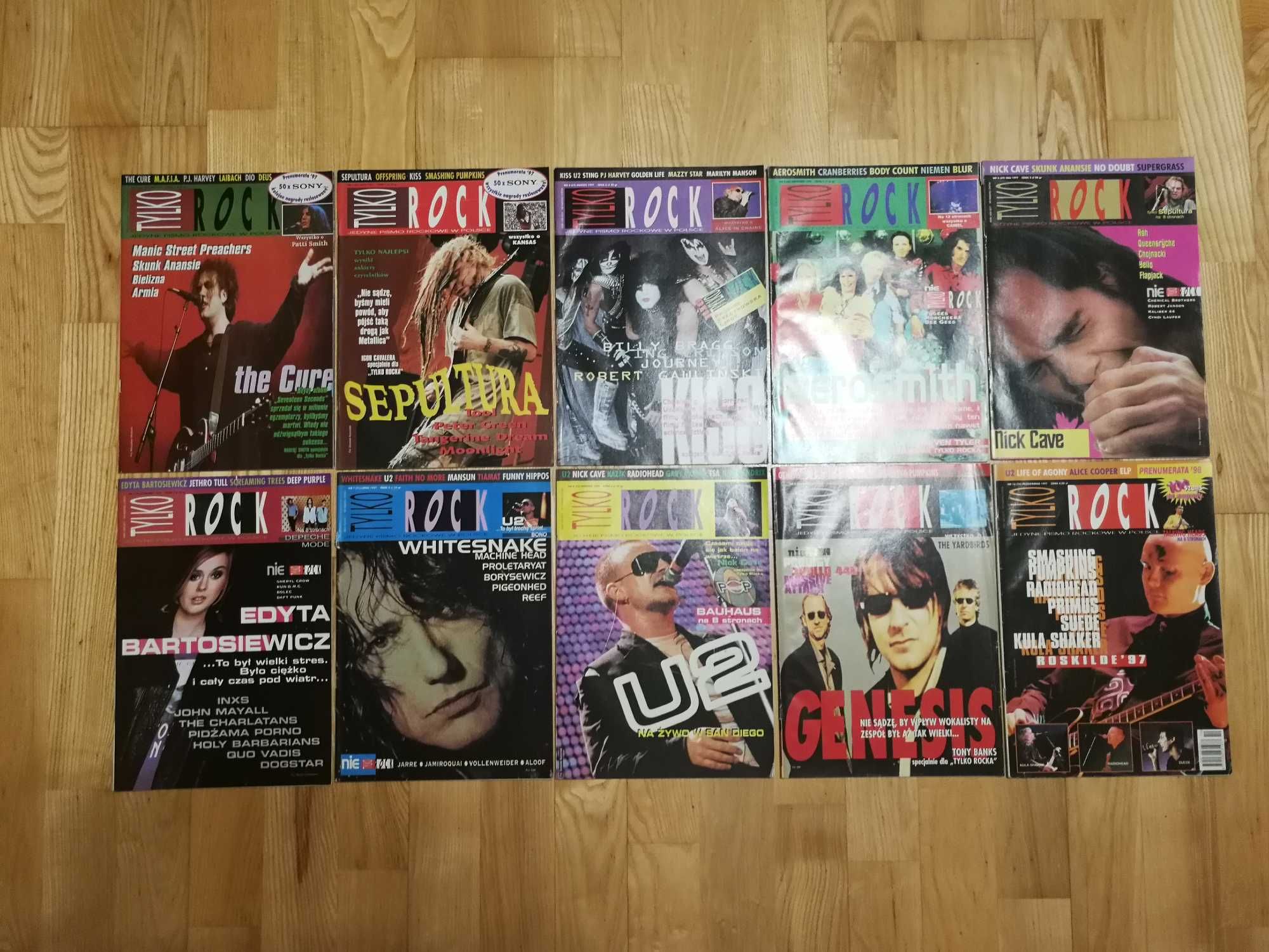 czasopismo Tylko Rock 1997 (numery 1-10)