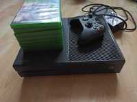 xbox one + 8 gier, oryginalny pad