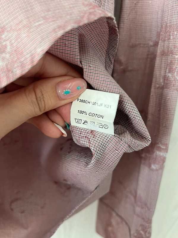 Różowa koszula we wzory chmury Kenzo 42