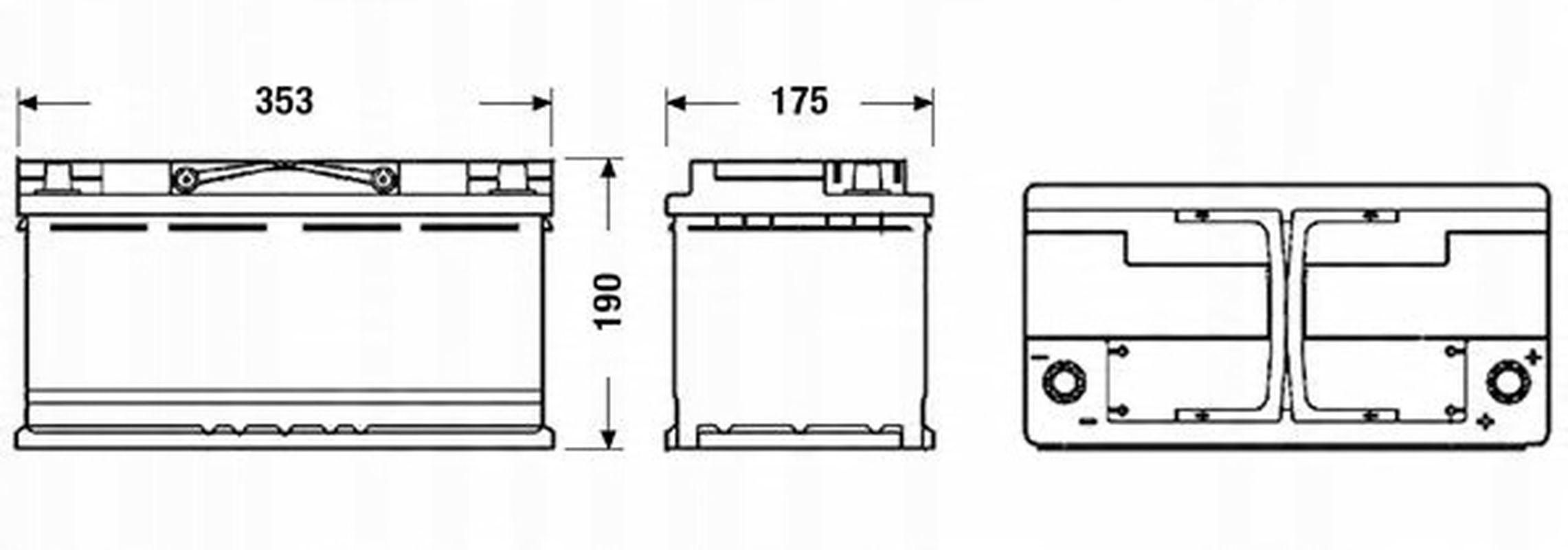 Akumulator Exide El1000 Start-stop