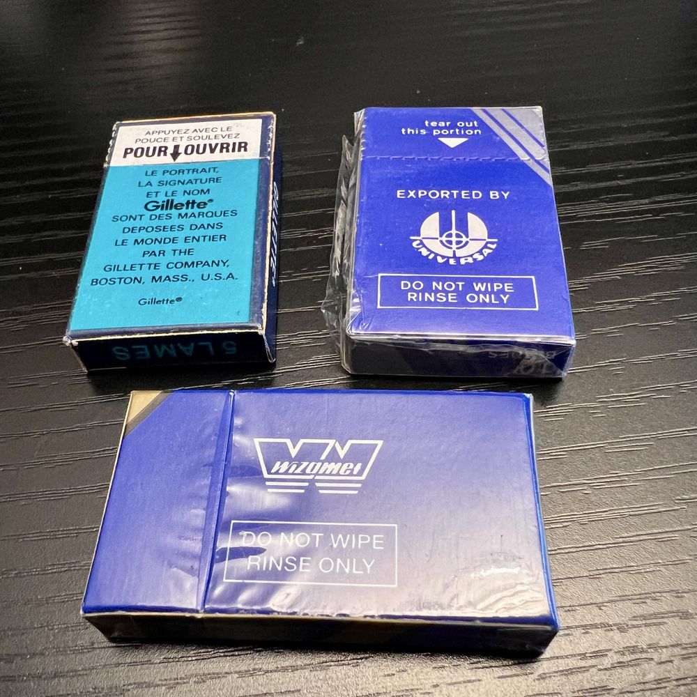 Maszynka Gillette Tech M4 z 1967 r. + zestaw oryginalnych żyletek