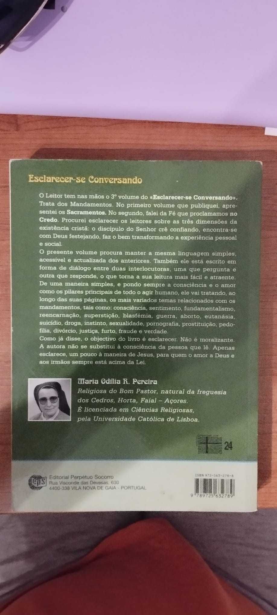 Livro "Esclarecer-se Conversando, III- Os mandamentos"