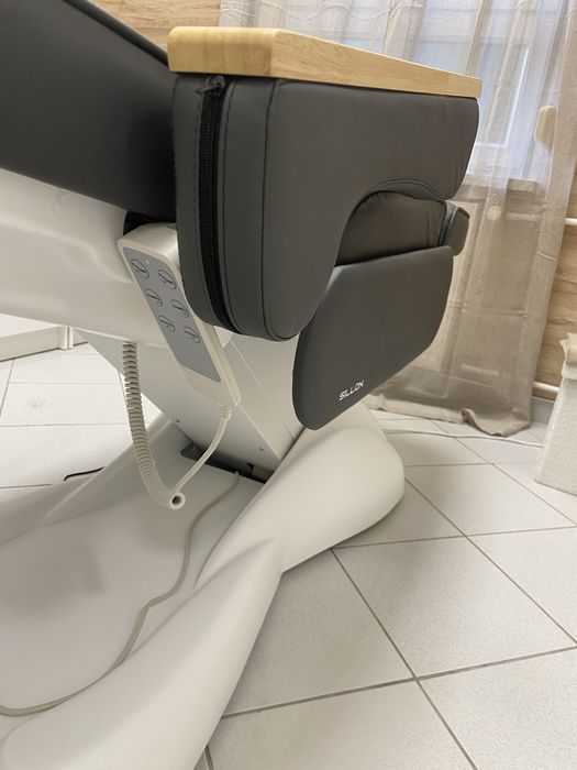 Fotel kosmetyczny elektryczny SILLON Lux 273b 3sil. 2 gat. szary