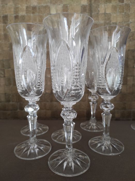 6 copos cristal - Champagne