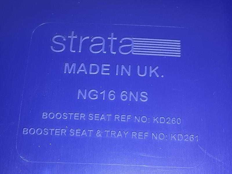 Сиденье детское с ремнями безопасности, STRATA, Booster Seat, England