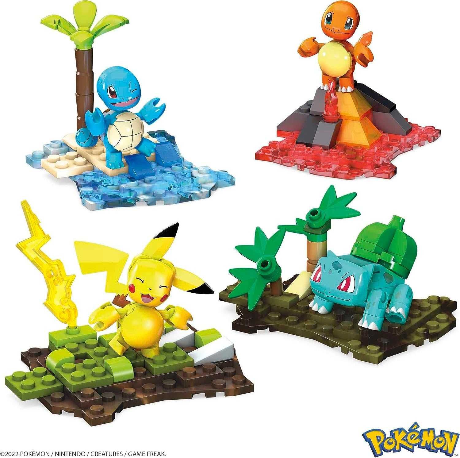 Набір фігурок з конструктора MEGA Pokemon, команда регіону Канто