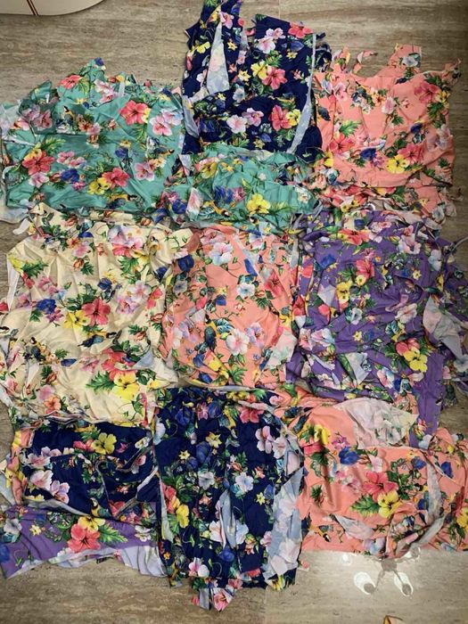 Яркие обрезки ткани