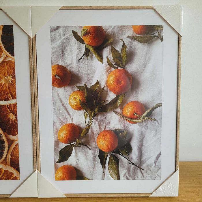 Obraz Pomarańcze 2 elementy 30 x 40 cm - NOWE