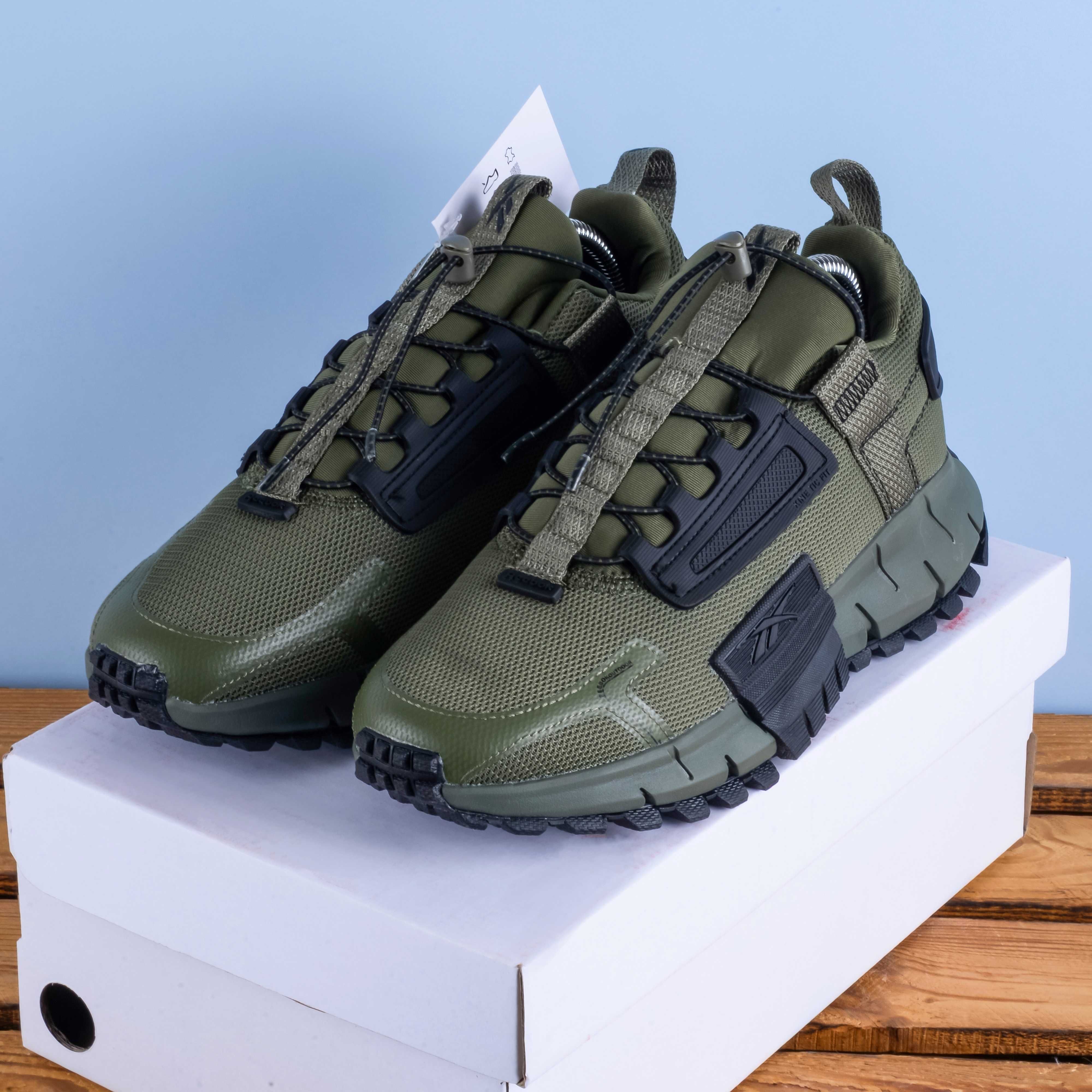 (1770) Чоловічі Кросівки Reebok Zig Kinetica хакі (41-45) рібок