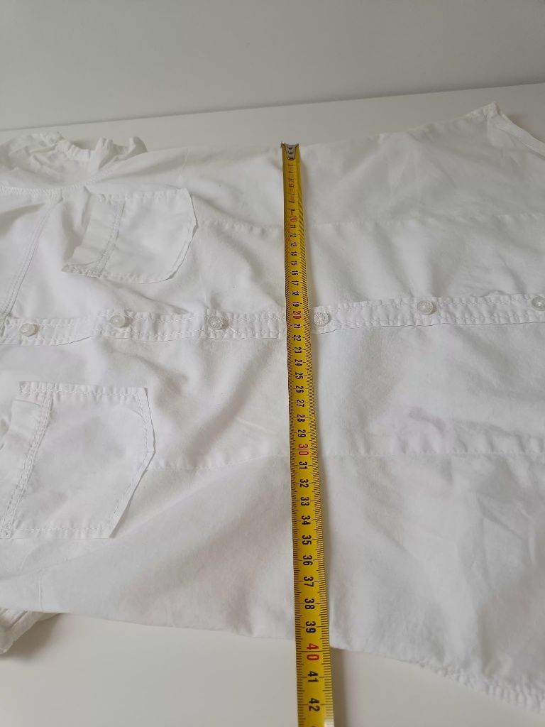Biała bluzka koszulowa H&M S 36