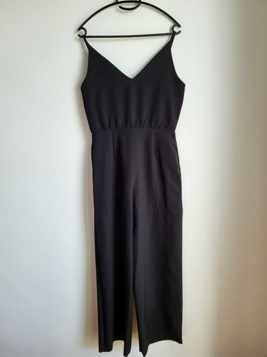 Czarny elegancki kombinezon S