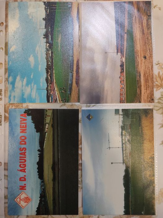 Postais estádios Abade de Neiva Águeda Alcains Alcochete