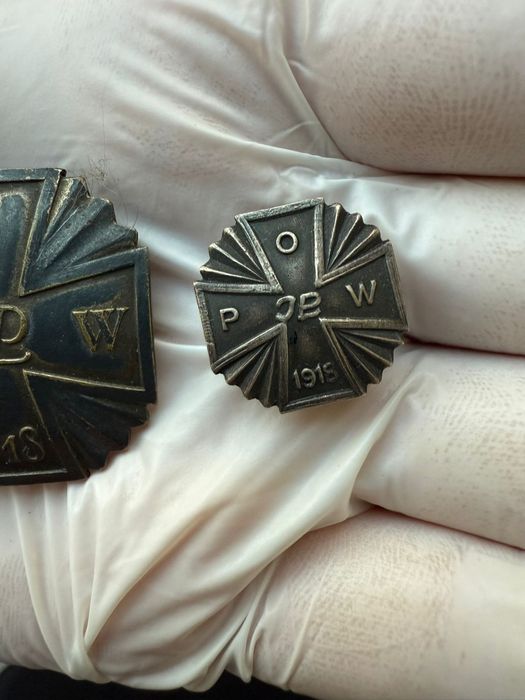 Odznaka POW Józef Piłsudski IIRP Numerowana + miniatura
