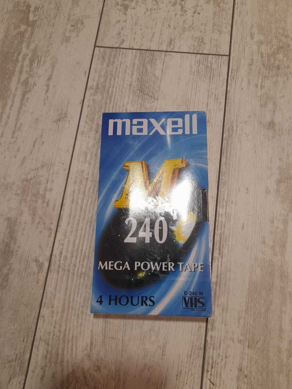 Відеокасета Maxell 240 mega pover tape 4 години, видеокассета