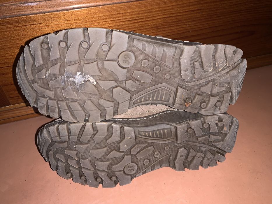 Трекинговые ботинки кроссовки кожаные