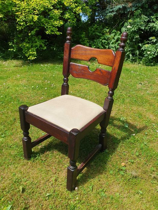 Stół + 4 krzesła lite drewno