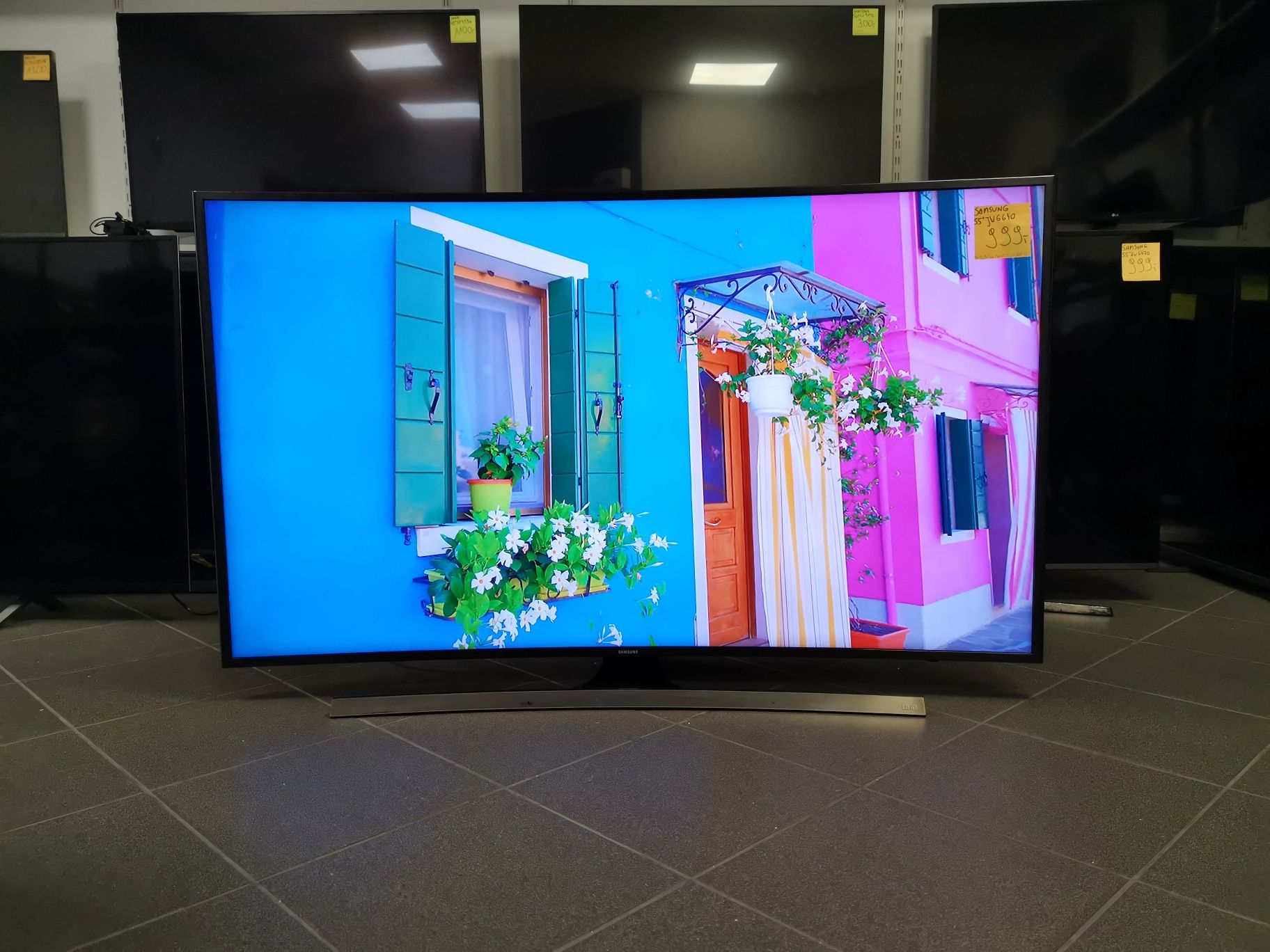 Samsung Curved 55 cali 4K UHD hdr Smart WiFi DVB-T2 55JU6640 gw3m