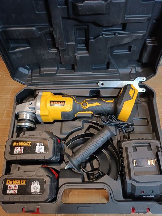 Акумуляторна болгарка + 2 акумулятори 24В, 125мм в кейсі