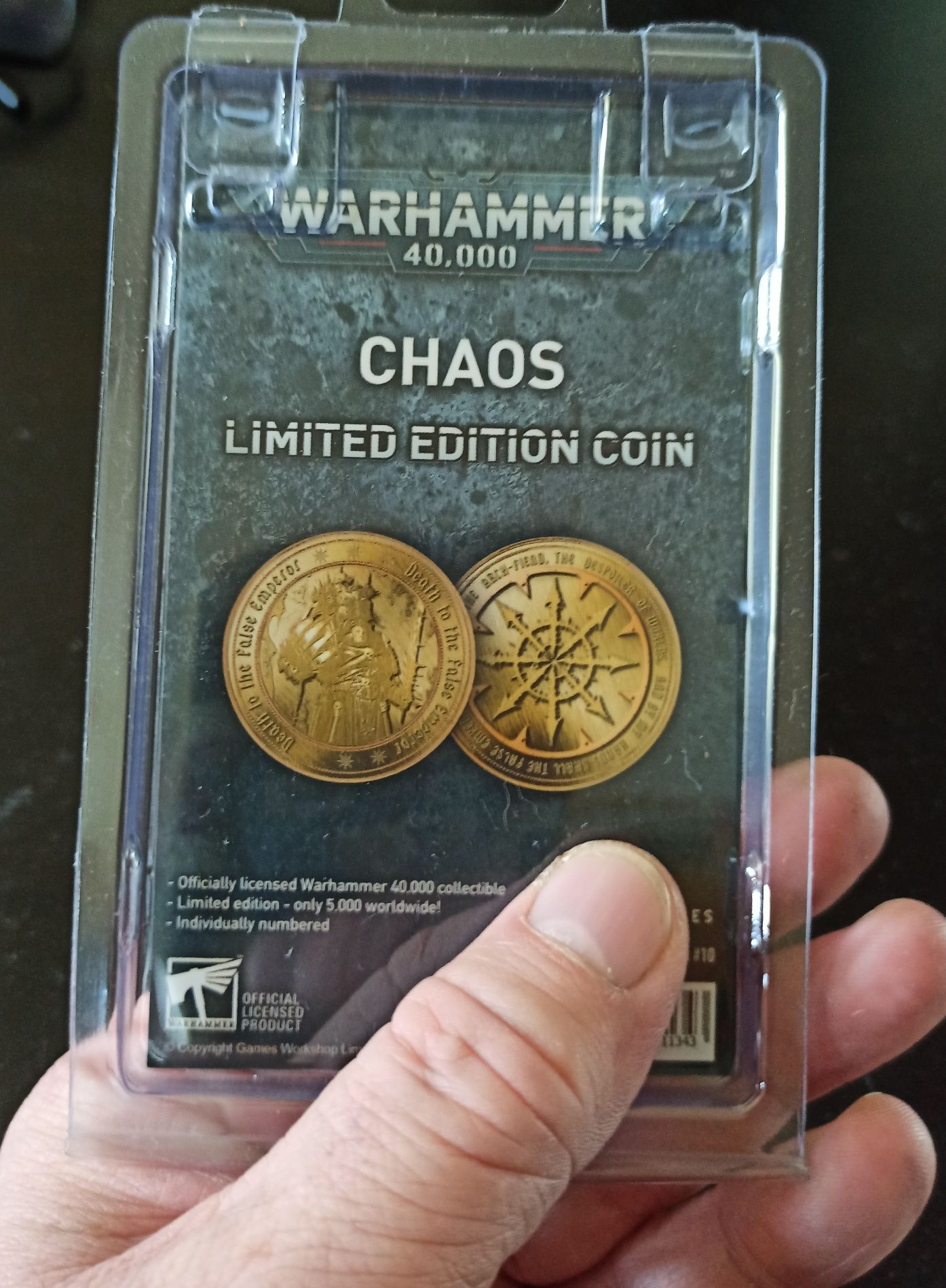 Warhammer 40k coin moneta, okolicznościowa