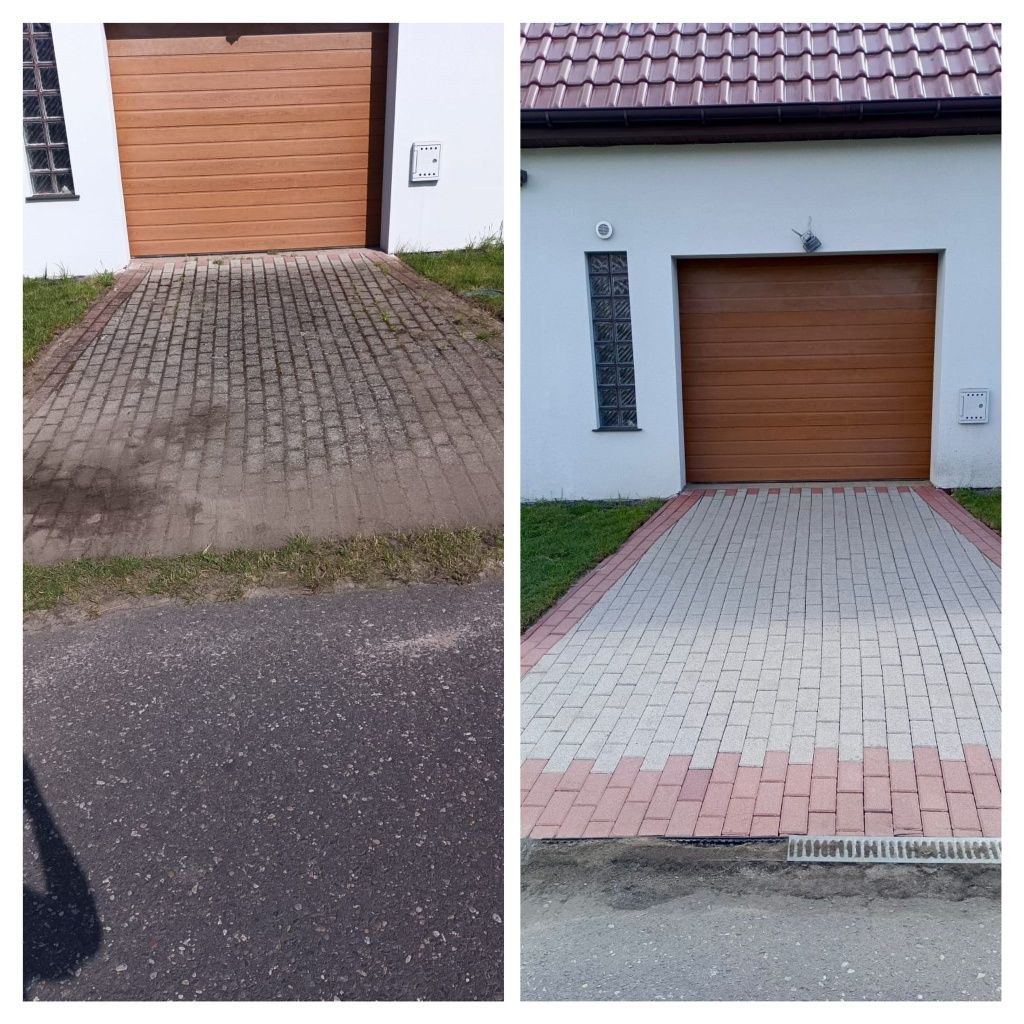 Mycie kostki brukowej, elewacji i dachów. Darmowa wycena