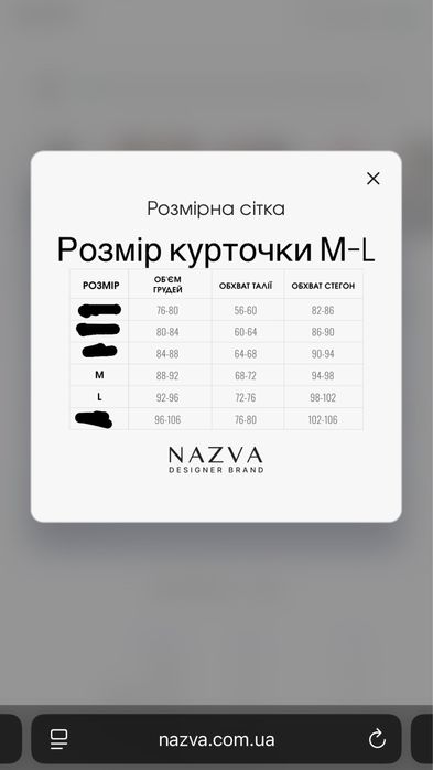 Зимова курточка від українського бренду nazva