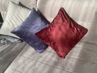 Подушка декоративная 45/45 см красная и синяя
