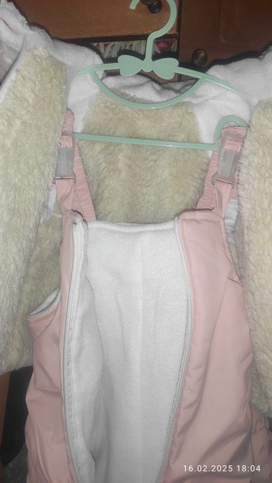 Зимовий комбінезон трансформер для дівчинки з народження до 1 року