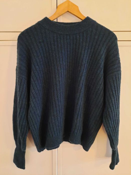 Camisola de Lã Azul Escuro "Petróleo" - LANIDOR