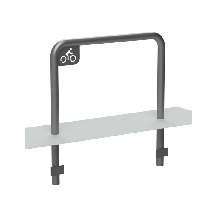 Metalowy stojak rowerowy FI 60,3 × 1000 × 700 mm (do wbetonowania) BHP