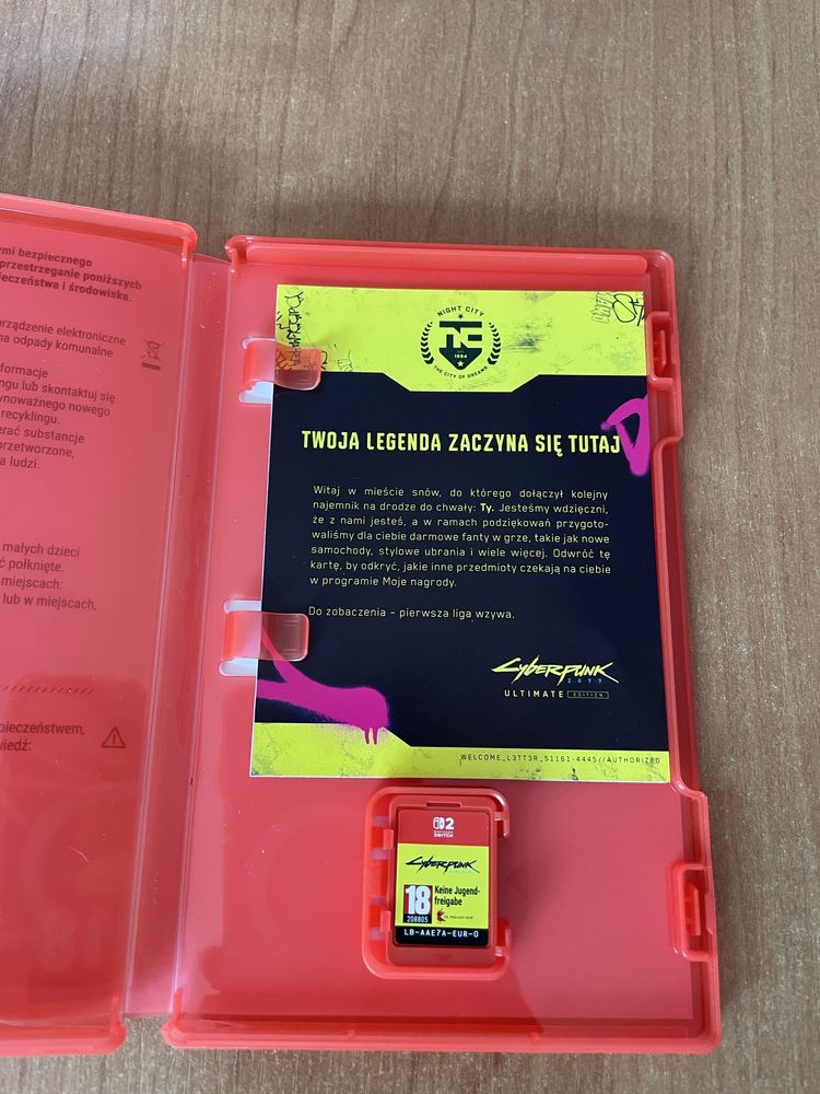 Cyberpunk 2077: Ultimate Edition PL Gra NINTENDO SWITCH 2