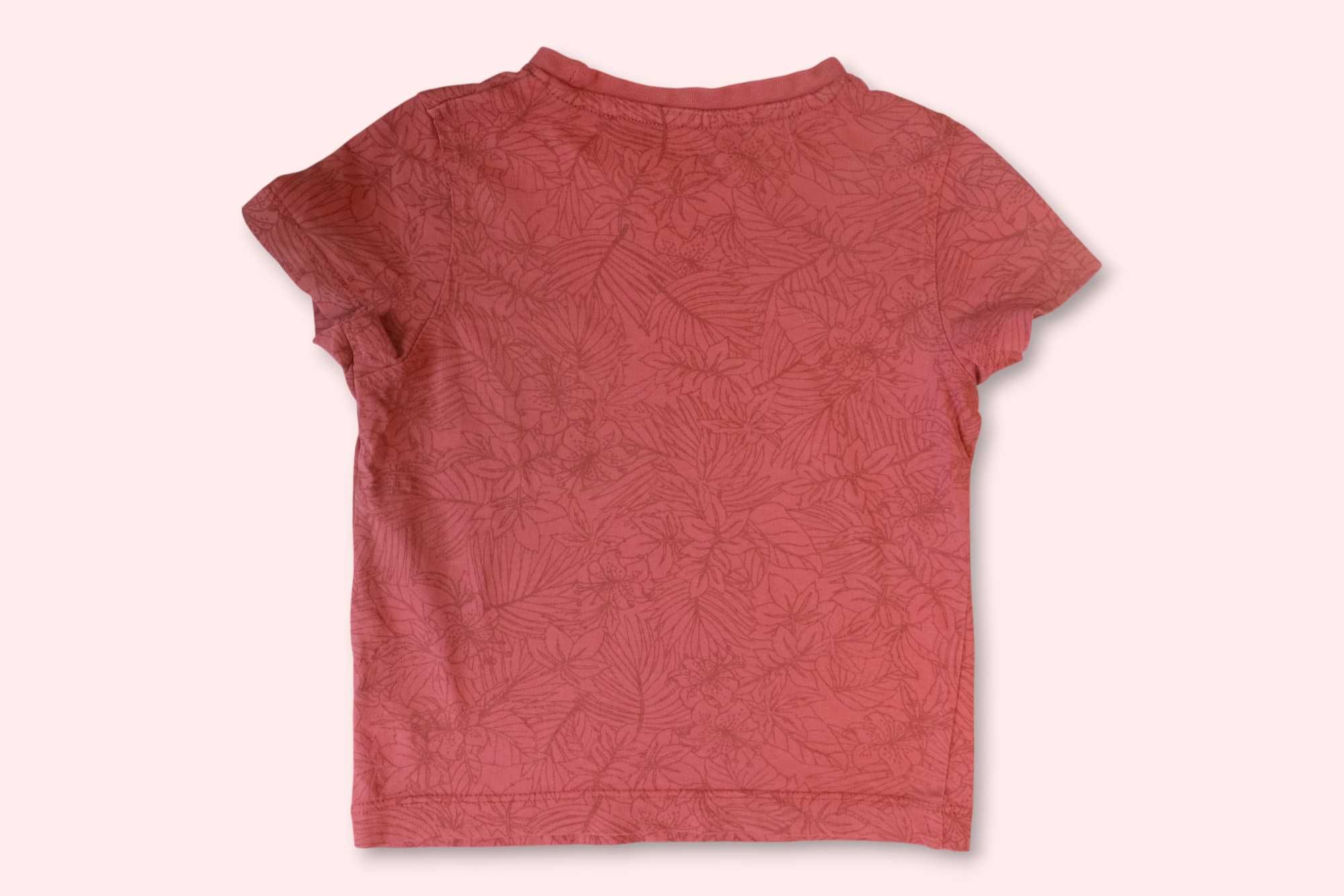T-shirt czerwony z kieszonką In Extenso koszulka bawełniany