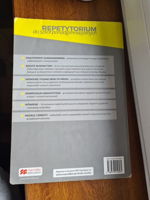 Repetytorium macmillan podręcznik do angielskiego