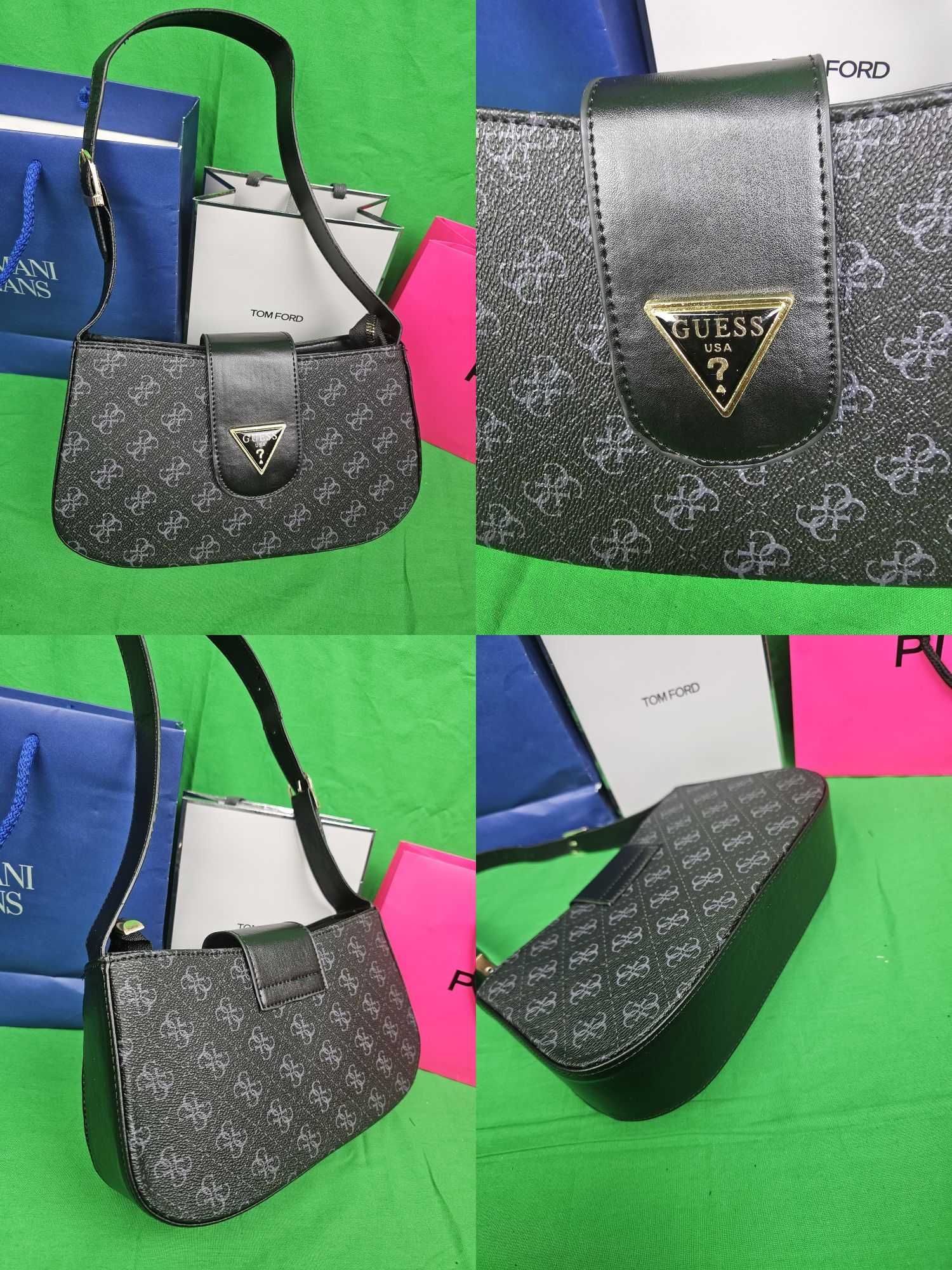 Torebka damska Christian Dior torba łódeczka Grafit Brązowa