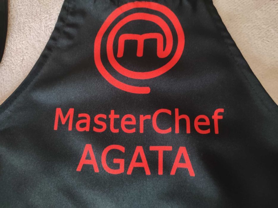 Fartuch kuchenny fartuszek dziecięcy Masterchef Agata jak nowy