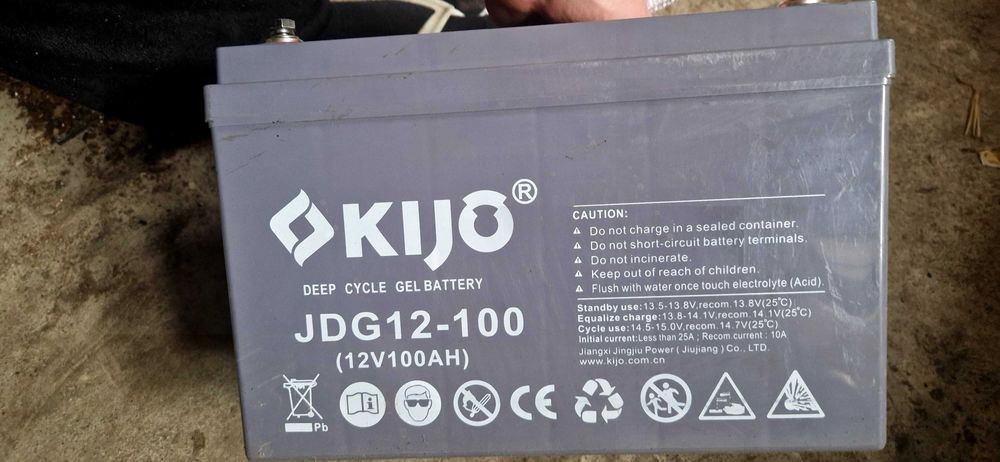 Акумулятор Kijo Battery JDG12-100 12V 100Ah GEL