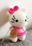 Hello kitty wykonana na szydełku