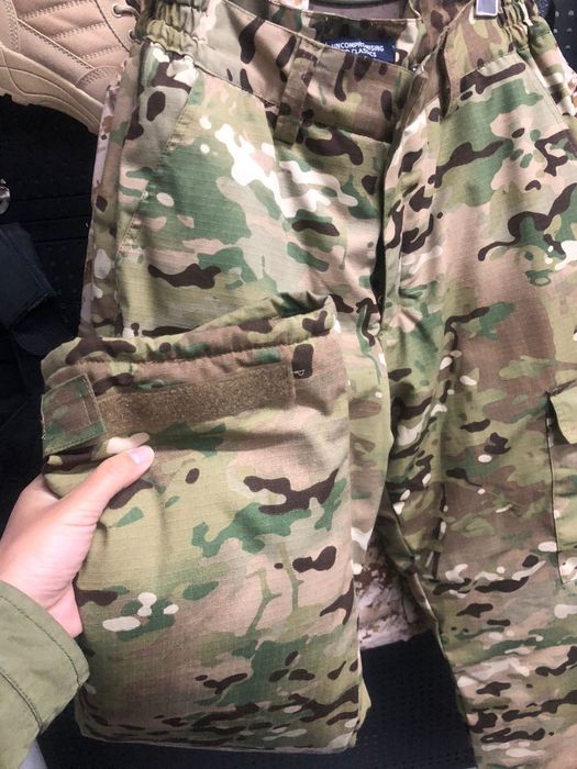 Зимова тактична форма мультикам Omni-heat (комплект куртка + штани)