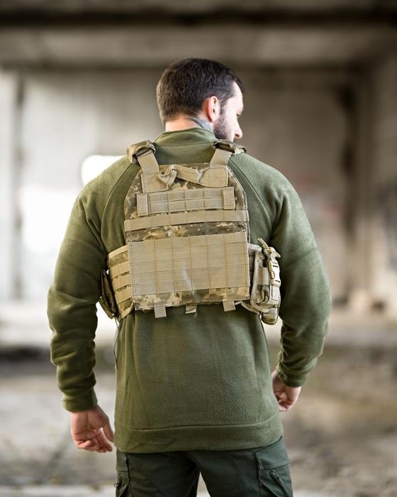 Плитоноска 7.62 розгрузка Sword піксель з напашником і підсумками