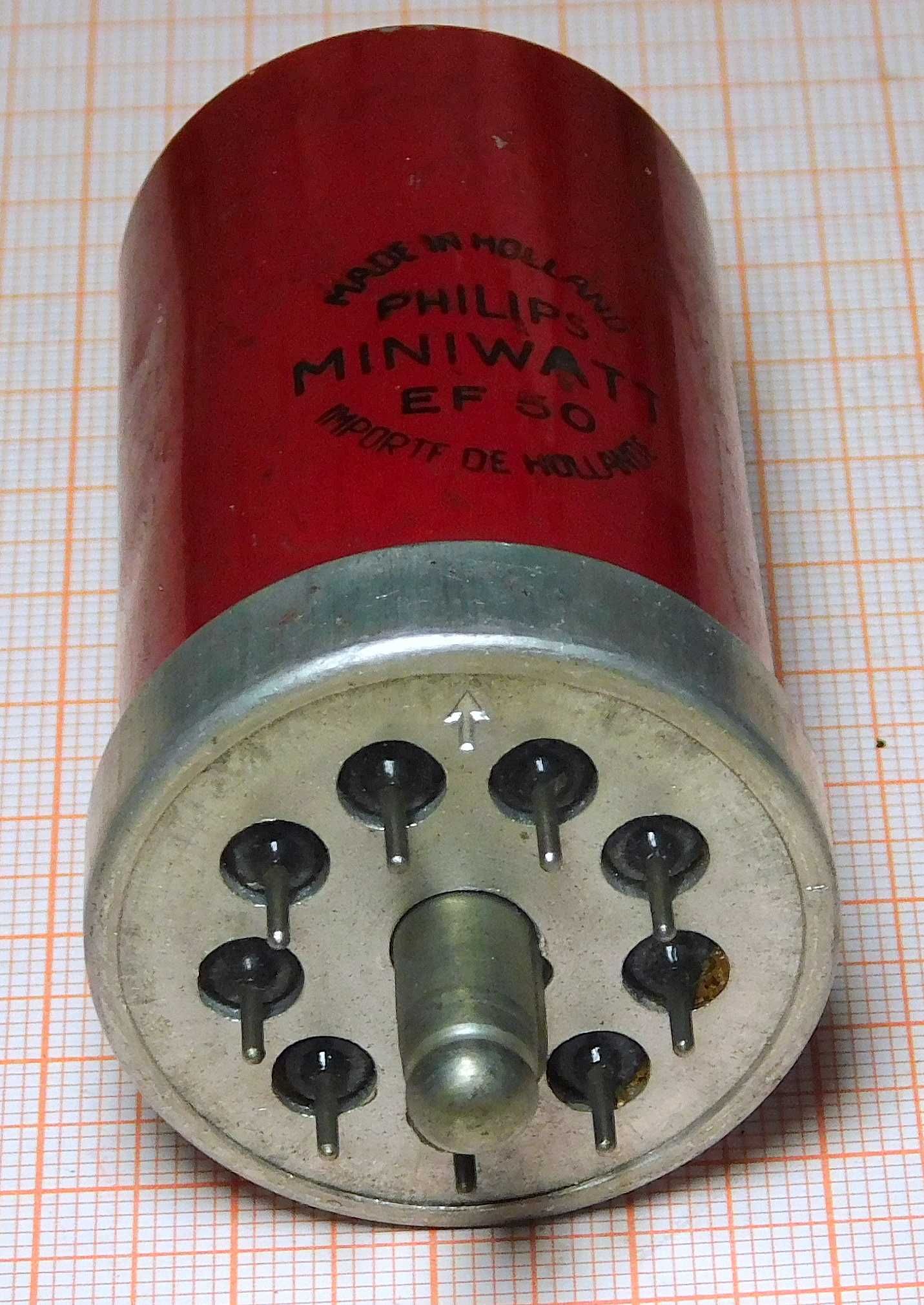 Lampa elektronowa, Pentoda EF50 PHILIPS