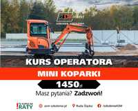 08.04.24 - Kurs operator minikoparki mini koparki koparka szkolenie